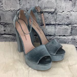 Chinese Laundry Velvet Platform Heels 08490